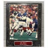 Jim Kelly Autographed Picture on Plaque