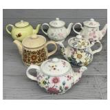 (6) Various Vintage Teapots