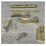 Pella Select Storms Door Handle Set Bright Brass