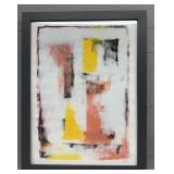 Framed Signed Abstract Print