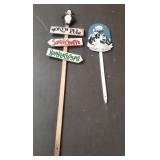 (2) Christmas Decor Signs