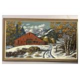 Huge Original 3D Signed Painting by J. Pohr