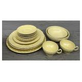 Vintage Yellow Franciscan Dinnerware Set