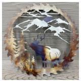 Metal Elk Cut Out