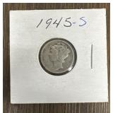 1945-S Mercury Dime