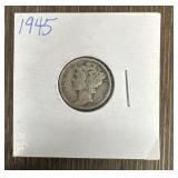 1945 Mercury Dime