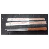 (3) McDonald's Steak Knives