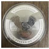 2024 Trump 5 Troy Ounce Silver Round