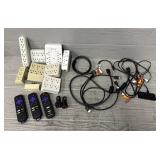 Assorted Outlet Adapters, HDMI Cords & Roku