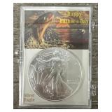 2024 1oz Silver Eagle (BU) Fathers Day Case