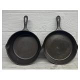 (2) Cast Iron Skillets