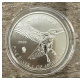 1oz 2015 Red Tail Hawk Canada Silver Coin