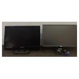 (2) Computer Monitor & TV