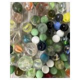 Assortment of Small Marbles w/ (4) Shooters