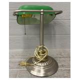 Green & Brass Desk Lamp