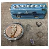Makeup Mirror, Thunderbird Cologne & Jewelry