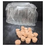Variety of Tube Glass Bottles w/ Corks