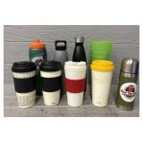 Assortment of Various Bottles & Cups