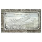 1oz China Clipper Silver Bar