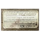 1oz Douglas DC-3 Silver Bar