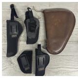 (4) Holsters & (1) Pistol Case