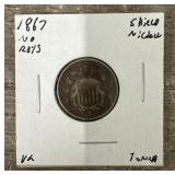 1867 Shield Nickel