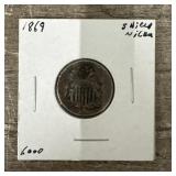 1869 Shield Nickel