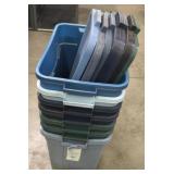 (7) Totes With Lids