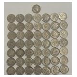 (50) 90% Silver 1951-S Roosevelt Dimes