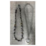 Natural Stone Sterling & Unmarked Necklaces