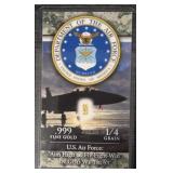 Benchmark ï¿½-Grain Gold Bar: U.S. Air Force #1