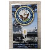 Benchmark ï¿½-Grain Gold Bar: U.S. Navy
