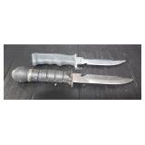 (2) Fixed Blade Knives w/ Sheath