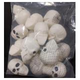 Variety of Plastic Skull Heads