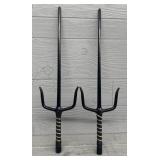 (2) Sai Martial Arts Weapons