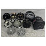 Assortment of Fly Reels w/ (2) Cases