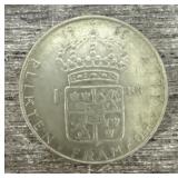 1966 Sweden Konung Coin