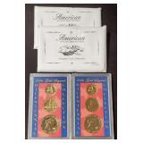 (2) 24k Gold Layered Bicentennial Collection