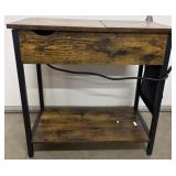 Flip Flop End Table w/ Outlets