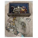Small Jewelry Box Drawer w/ Misc Jewelry