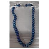 Imperial Blue Pearl Necklace