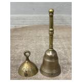 (2) Vintage Brass Bells