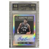 2018-19 George Gervin Mint 10 Signed Card