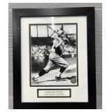 Babe Ruth Cooperstown Numbered Framed Photo
