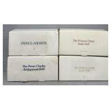 (4) Prince & Princess Porcelain Doll