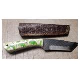 Hand Forged Steel Fixed Blade Knife w/ Sheath