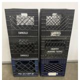 (6) Milk Crates