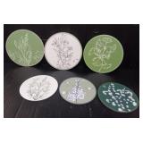 (6) Wood Wall Decor Hangers