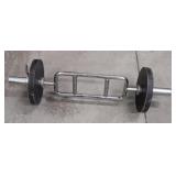 Tricep Bar With Weights