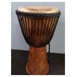 Vintage Hand Carved African Djembe Drum